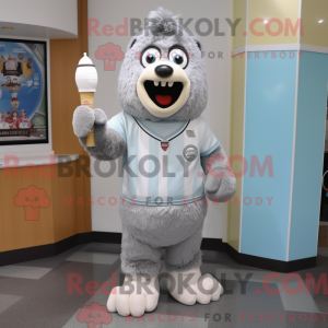 Gray Ice Cream maskot...