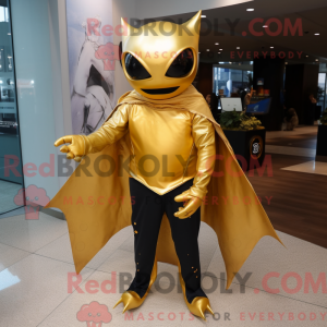 Maskotdraktfigur Gold Manta...