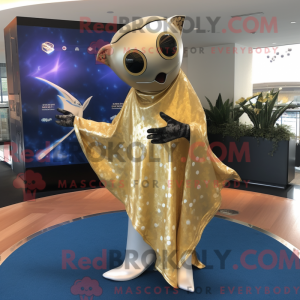 Gold Manta Ray mascot...