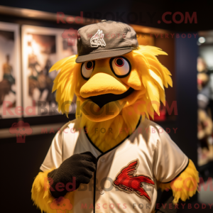 Gold Roosters mascot...