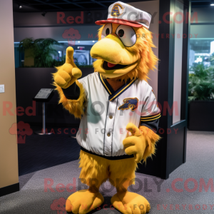 Gold Roosters mascot...