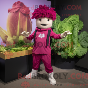 Magenta Caesar Salad mascot...