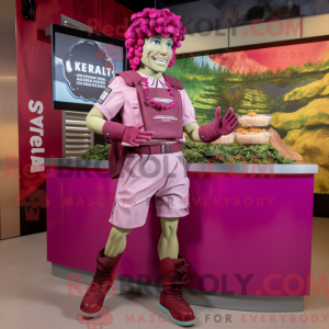 Magenta Caesar Salad mascot...