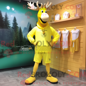 Lemon Yellow Elk mascot...