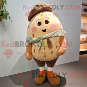 Tan Potato mascottekostuum...