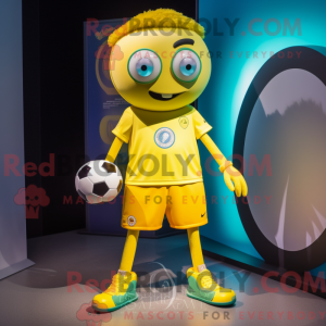 Lemon Yellow Soccer Ball...