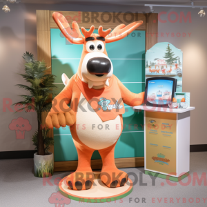 Peach Moose Maskottchen...