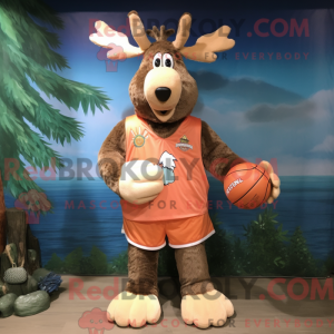 Peach Moose maskot kostume...