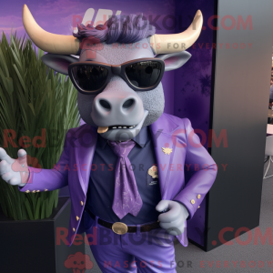 Lavendel Bull maskot...