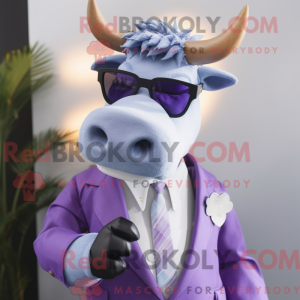 Lavendel Bull maskot...