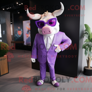 Lavendel Bull maskot...