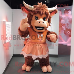 Peach Minotaur mascot...