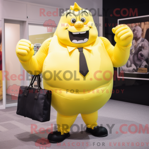 Citrongul Strongman maskot...