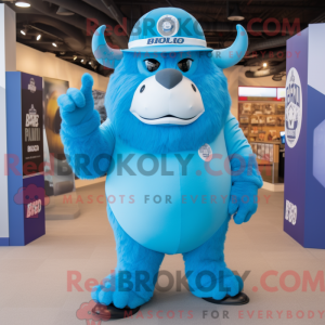 Sky Blue Bison mascot...