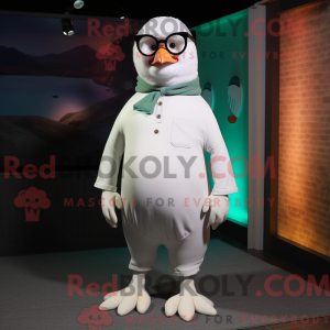 White Pigeon mascot costume...