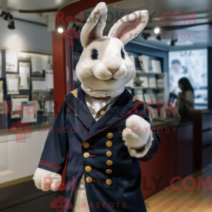 Navy Rabbit maskot kostume...