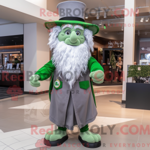 Gray Leprechaun mascot...