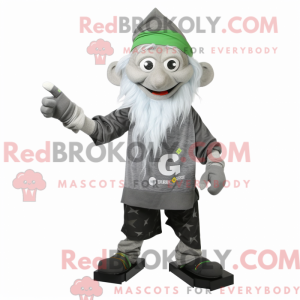 Gray Leprechaun mascot...