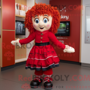 Red Irish Dancer mascot...