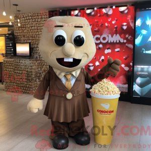 Brown Pop Corn mascot...