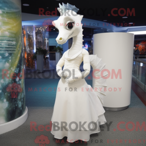 White Sea Horse maskot...