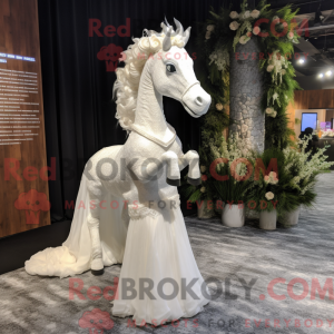 White Sea Horse maskot...