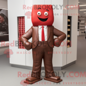 Red Chocolate Bar mascot...