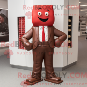 Red Chocolate Bar maskot...