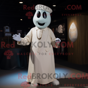 Cream Ghost maskot kostume...