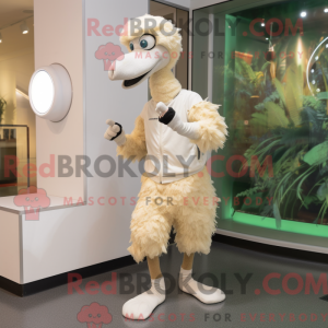 Cream struts maskot drakt...