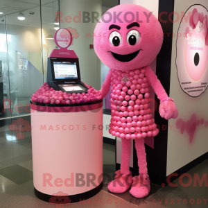 Pink Candy Maskottchen...