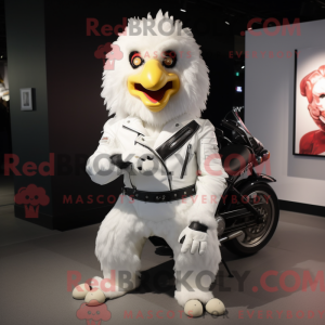 White Fried Chicken mascot...