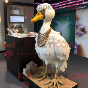Cream Dodo Bird mascot...
