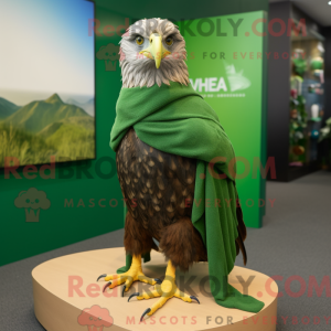 Green Haast S Eagle mascot...