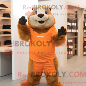 Orange Marmot mascot...