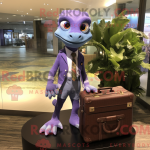 Lavendel Geckos maskot...