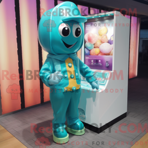 Teal Candy Box mascot...