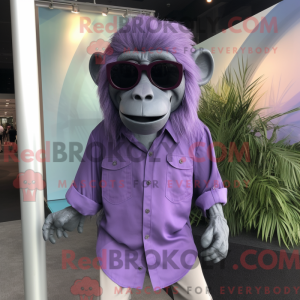 Purple Baboon mascot...