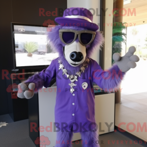 Purple Baboon mascot...