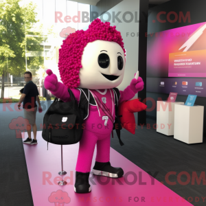 Magenta Pop Corn máscara...
