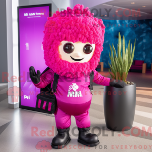 Magenta Pop Corn máscara...