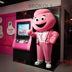 Pink Television mascot...