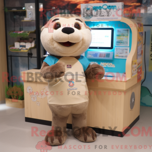 Costume mascotte de loutre...