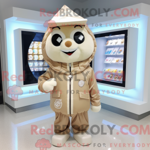 Beige Candy Box mascot...