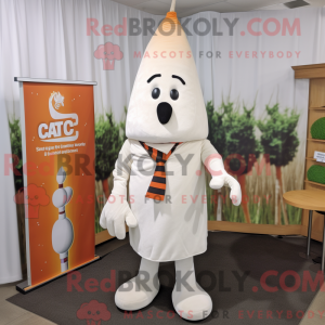 Hvid gulerod maskot kostume...