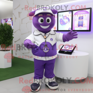 Purple Doctor mascot...
