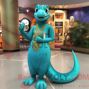 Turquoise Python mascot...