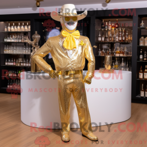 Gold Cowboy maskot...