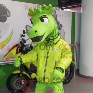 Postava maskota Lime Green...