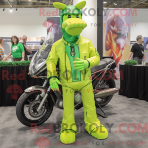Lime Green Horse mascot...